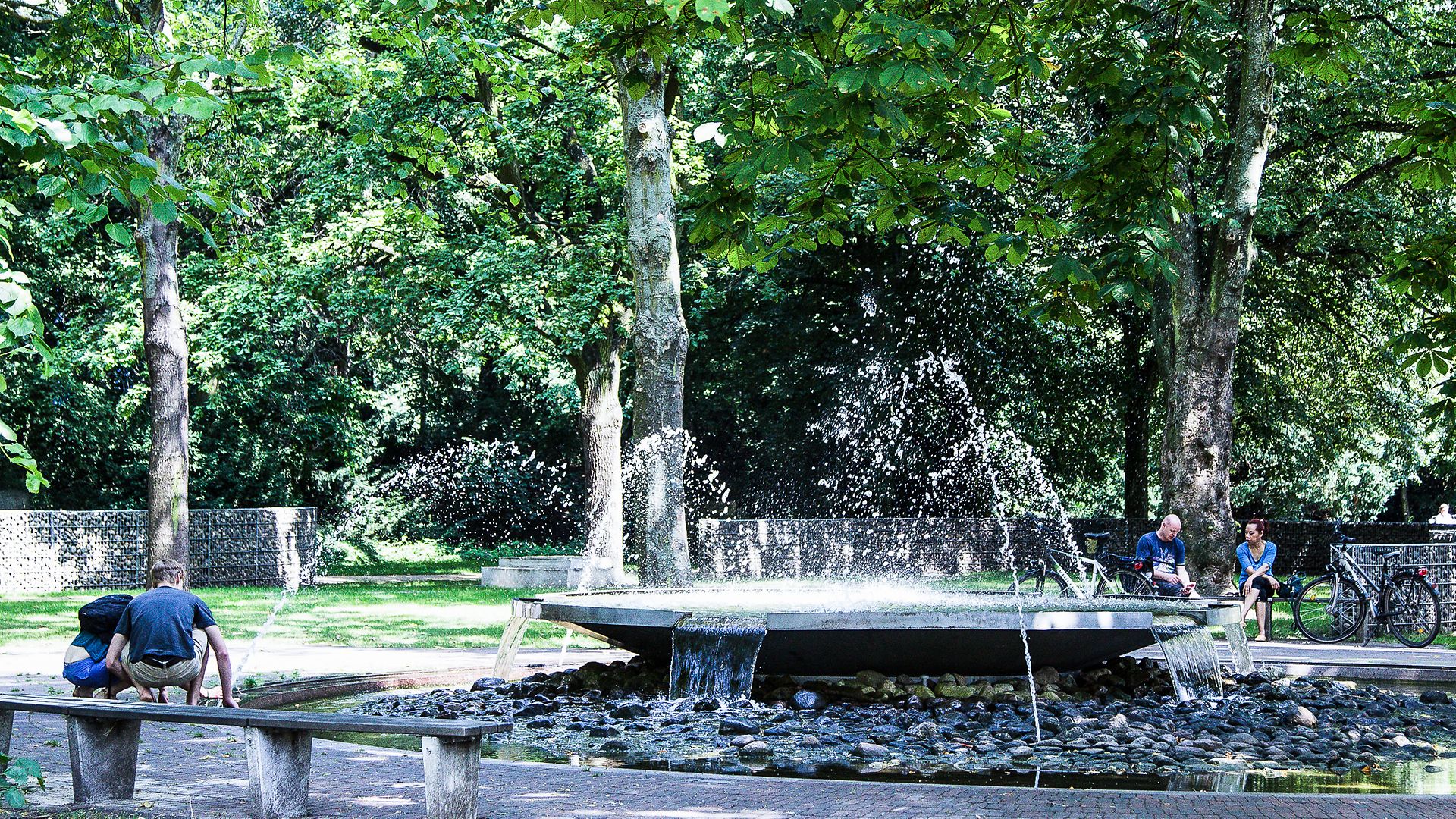 Springbrunnen im Wilhelmsburger Inselpark